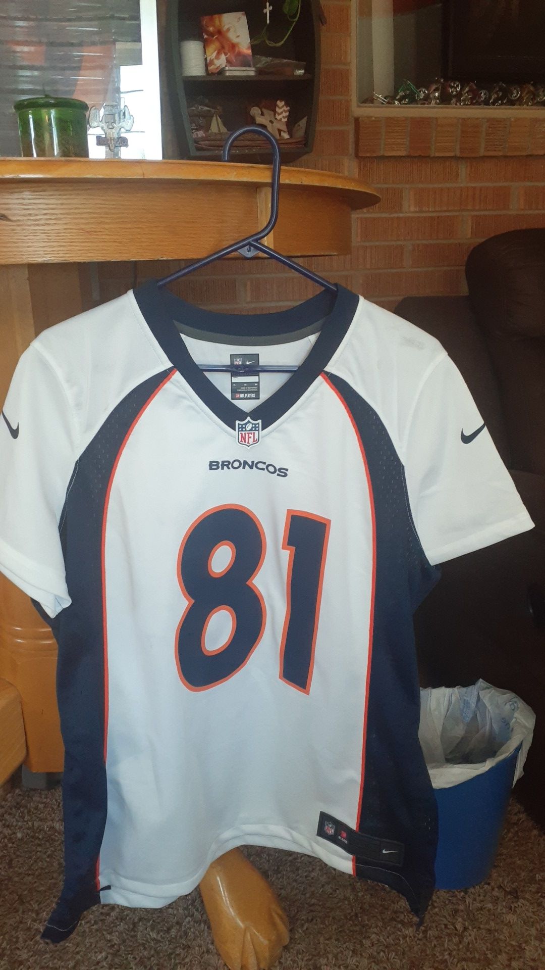 Boys Brand New NFL Denver Broncos Nike On Field Jersey Size XL