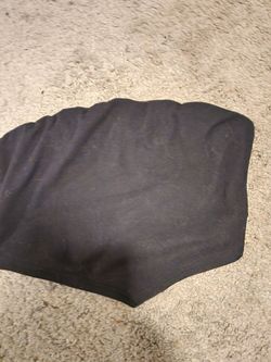 triangle black tube top