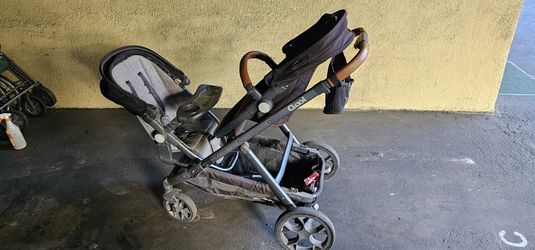 Joovy Qool Stroller with 2 Seats + Extras