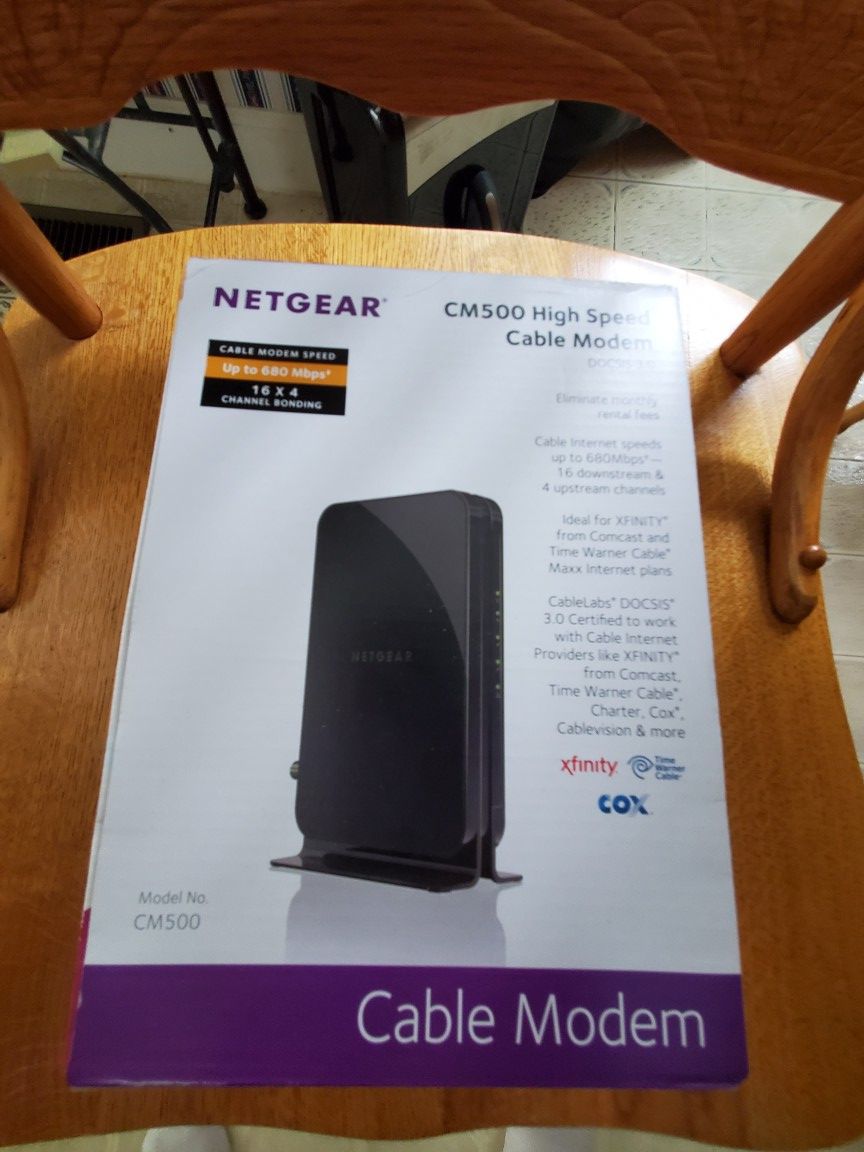 NetGear Cable Modem CM500 DOCSIS 3.0