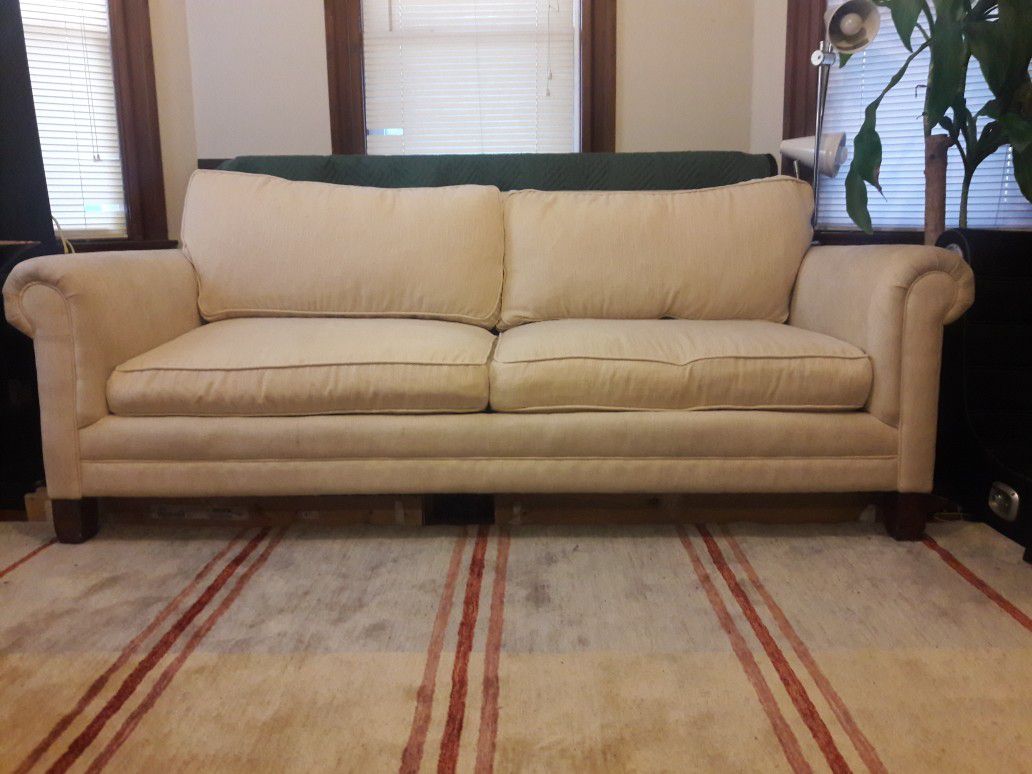 Beige couch- can deliver