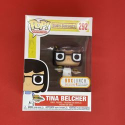 Funko Pop Tina Belcher Cheeseburgers 2017 Box Lunch Exclusive Bob's Burgers #292
