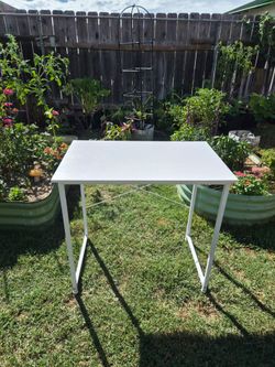 Small white desk