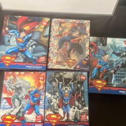 Superman 3-D Puzzle Lot