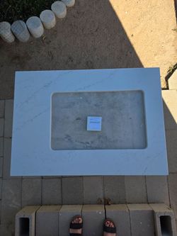 Quartz Bathroom Vanity Countertop w/ Sink Cutout