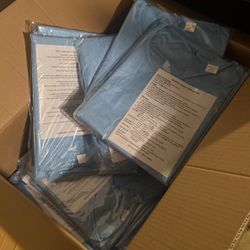 Box Of 100 Disposable Isolation Gowns 