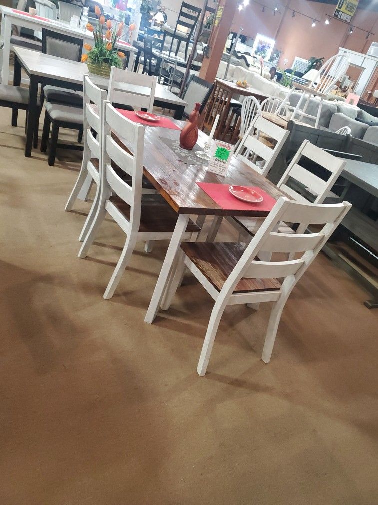 7pc Standard Height Dining set