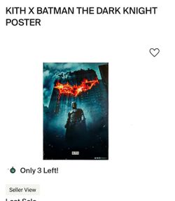 Kith X Batman Poster