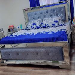 Bed Frame With Mattress & Box Frame 