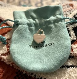 Tiffany & Co. Sterling Silver Heart Padlock Charm — Retired early 2000s