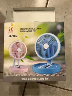 Fan with LED lights