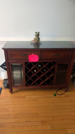 Wood Buffet Sideboard with Wine Rack