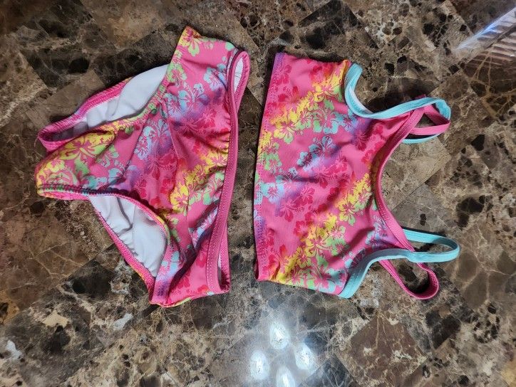 Girls Pink Bikini Sz 4