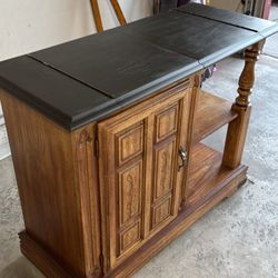 Rolling Bar Cabinet 