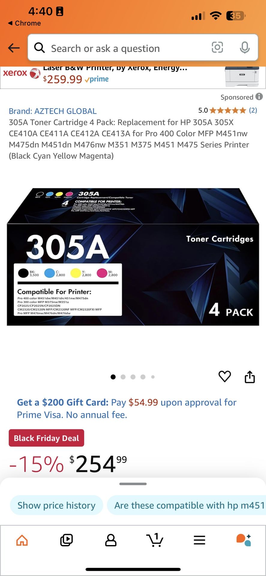 HP LaserJet Ink 305A