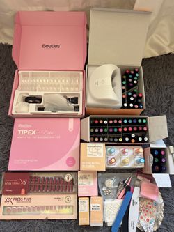 Beetles Gel Nail Kit Bundle – UV/LED Lamp, TIPEX Tips, Gel Polish Set & Nail Art Accessories
