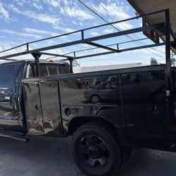Utility Truck Bed with Ladder Rack – Contractor/Service Body