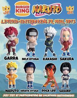 2025 Burger King Naruto Toys