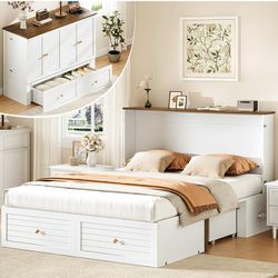 Brand new unopened bed frame transforms into cabinet