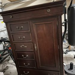 Oak Wood Antique Armoire 