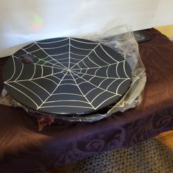 Large Platters Spiderweb Design 