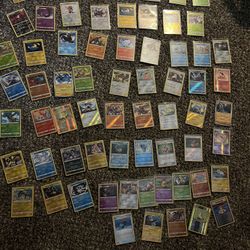 LOT OF 67 REVERSE HOLO AND HOLO POKEMON CARDS FOR SALE 