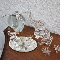 Crystal Elephant Figurine Collection