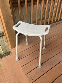 Deluxe Aluminum Shower Bench - Excellent Condition