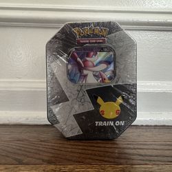 Sealed Pokémon Celebrations Dark Sylveon Tin