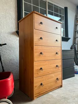 New Wood Dresser 5 Jumbo Drawers Cajonera