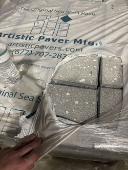 117 Sf Of 8”x8” Concrete Brick Pavers 
