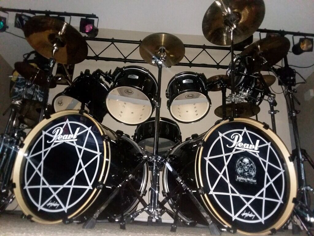 33 Piece Pearl Export Series Joey Jordison Drum-set