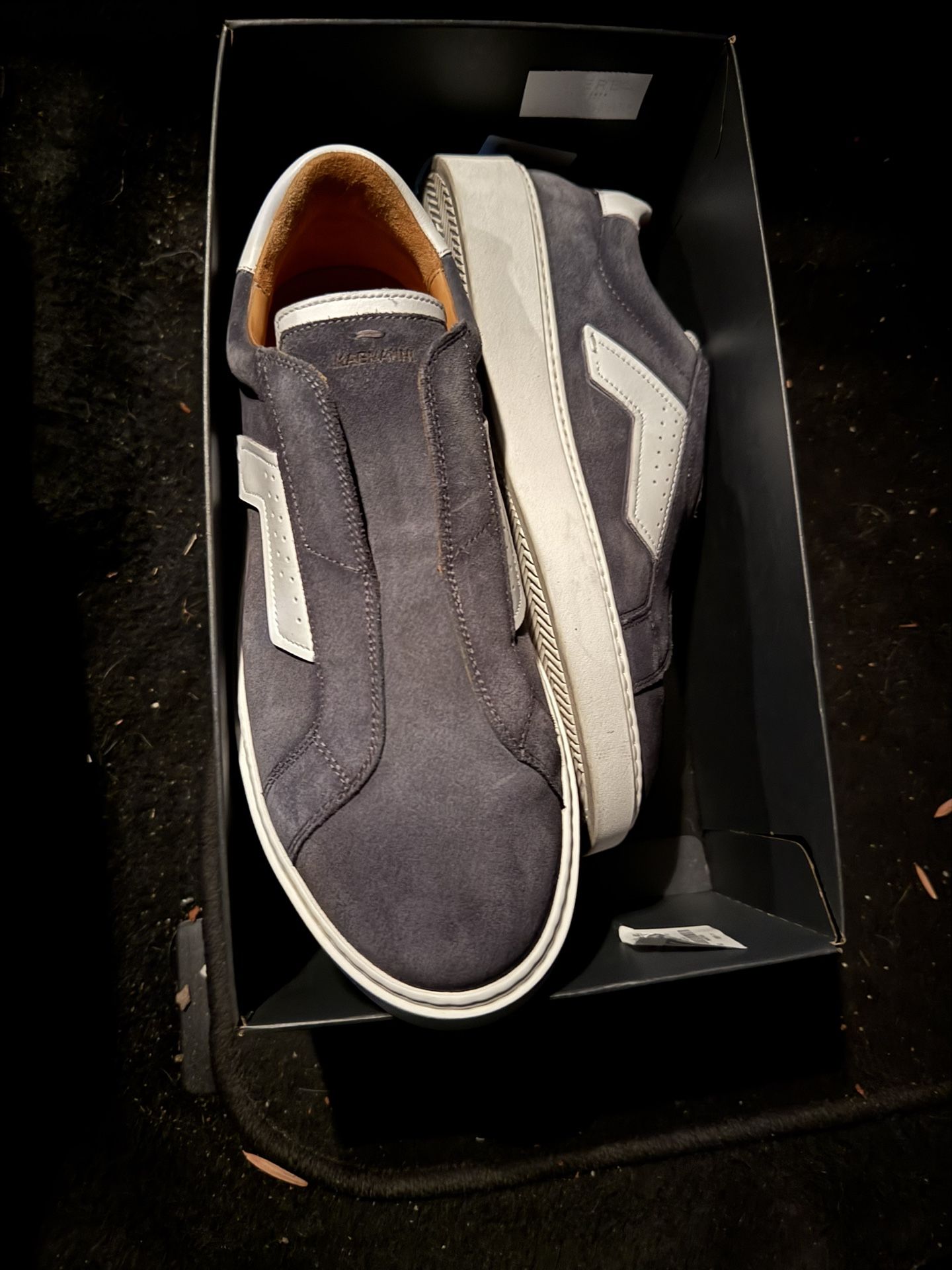 Magnanni Phoenix Slip On Indigo Suede GREAT DEAL Brand New Size 10 Retail $465
