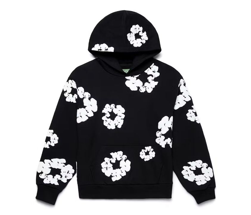 Denim tears the cotton wreath in black