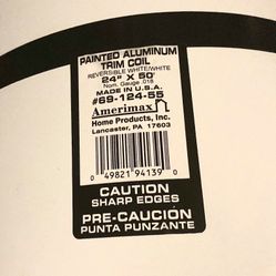 24”  X 50’ White On White Aluminum Trim Coil