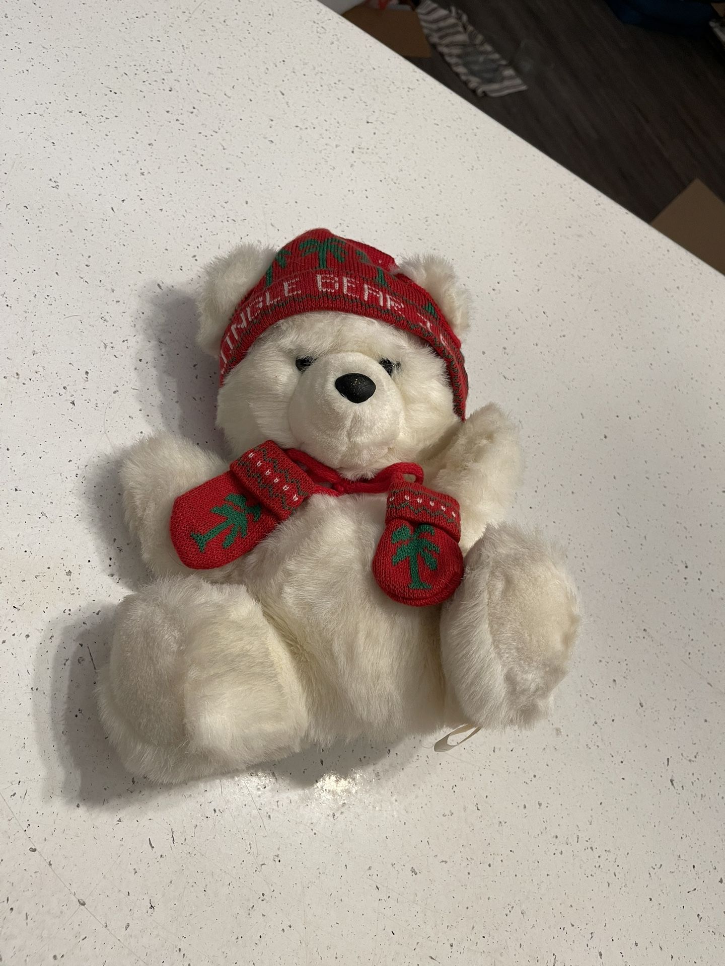 Jingle Bear Christmas Puppet Vintage