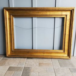 Vintage Gold Wooden Picture Frame 4ft W X 3ft H