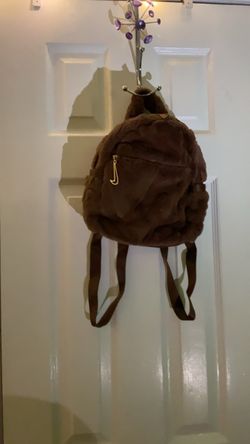 Nike Brown Faux Fur Mini Backpack