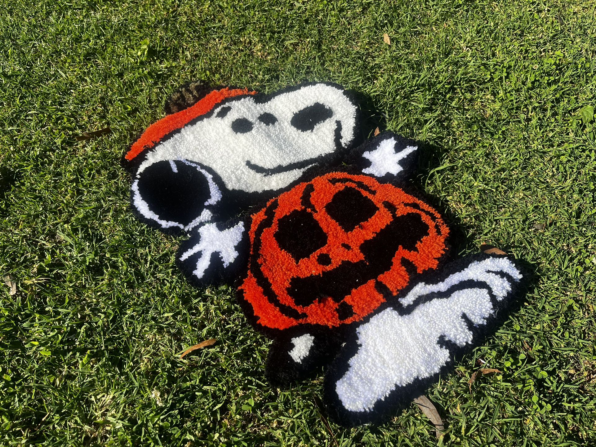 Pumpkin Snoopy Rug (Halloween Discount)