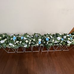 Centerpiece Flower Stands With Artificial Flowers