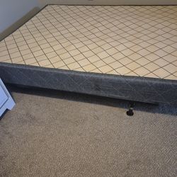 Queen Box Spring and Bedrails