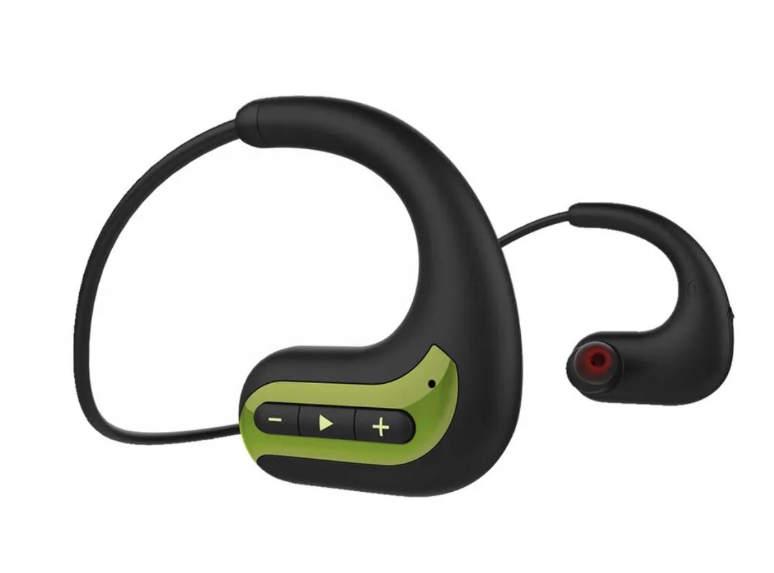 Bluetooth Wireless Headset 8GB iPX8 Waterproof MP3 Swimming Diving Headphones