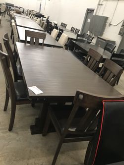 Dining table with chairs