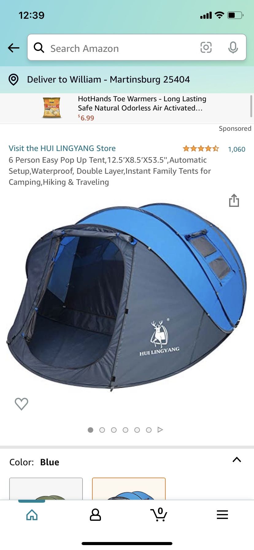 6 Person Pop up Tent