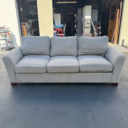 Coaster Salizar 3-Seater Gray Sofa with Flared Arms Clean and Good Condition