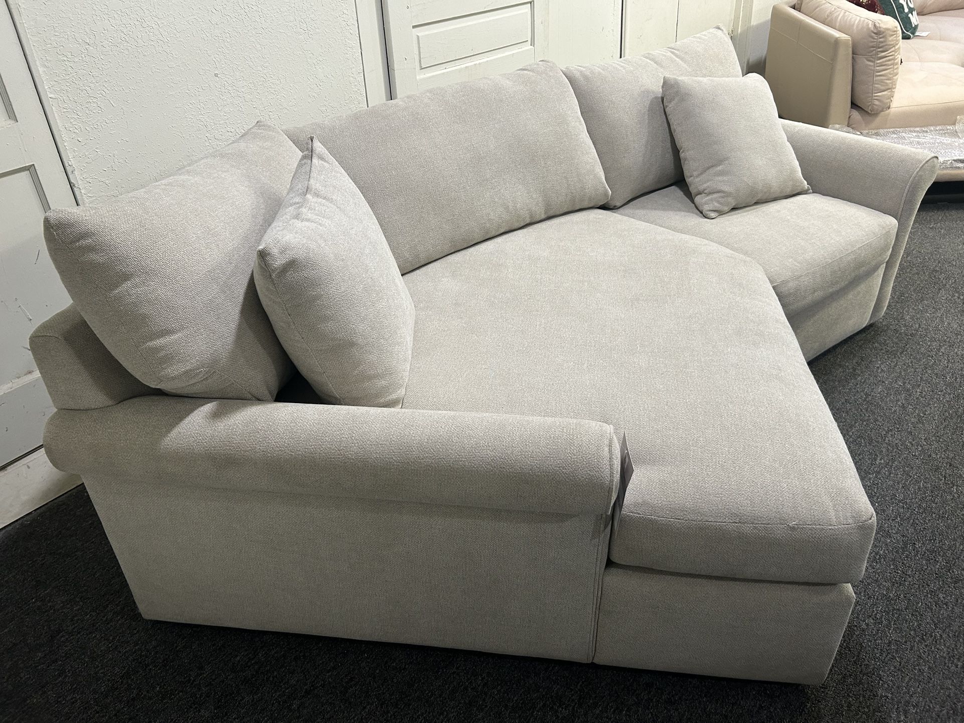 Furniture- 2 Pc Fabric Apartment Sofa With Cuddler- Wrenley