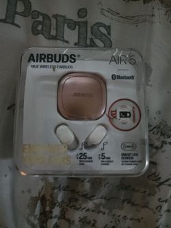 Airbuds Air 5 True Wireless Earbuds (Rose Gold).