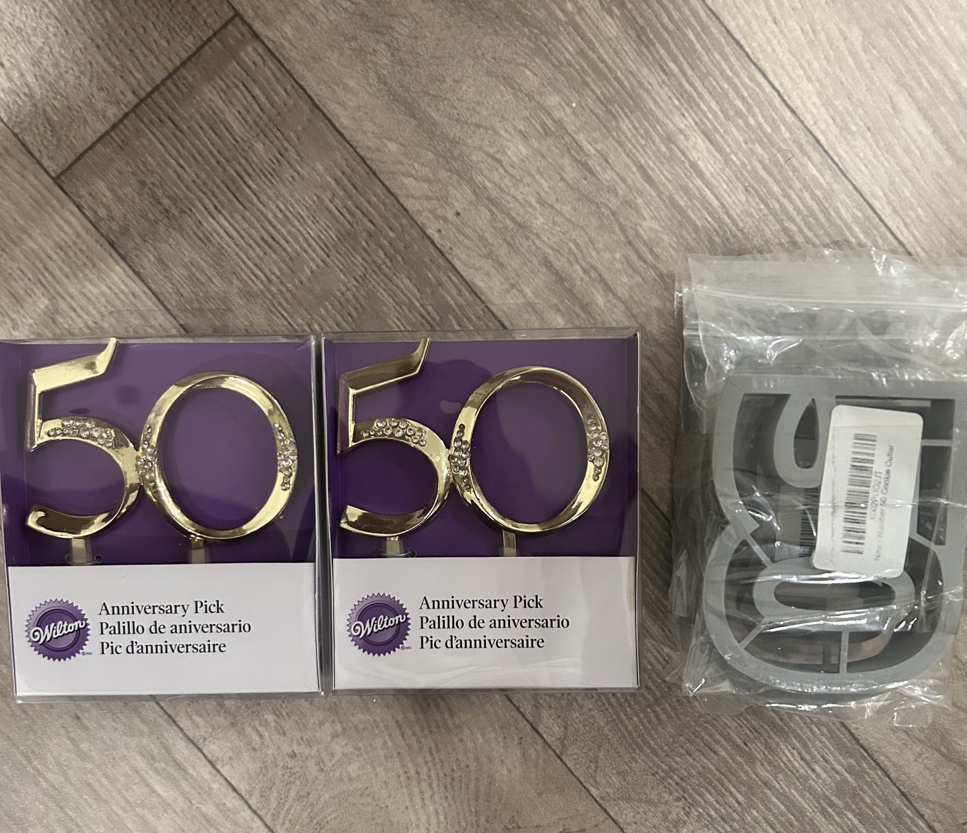 50th Birthday Cake Toppers And Cookie Cutters