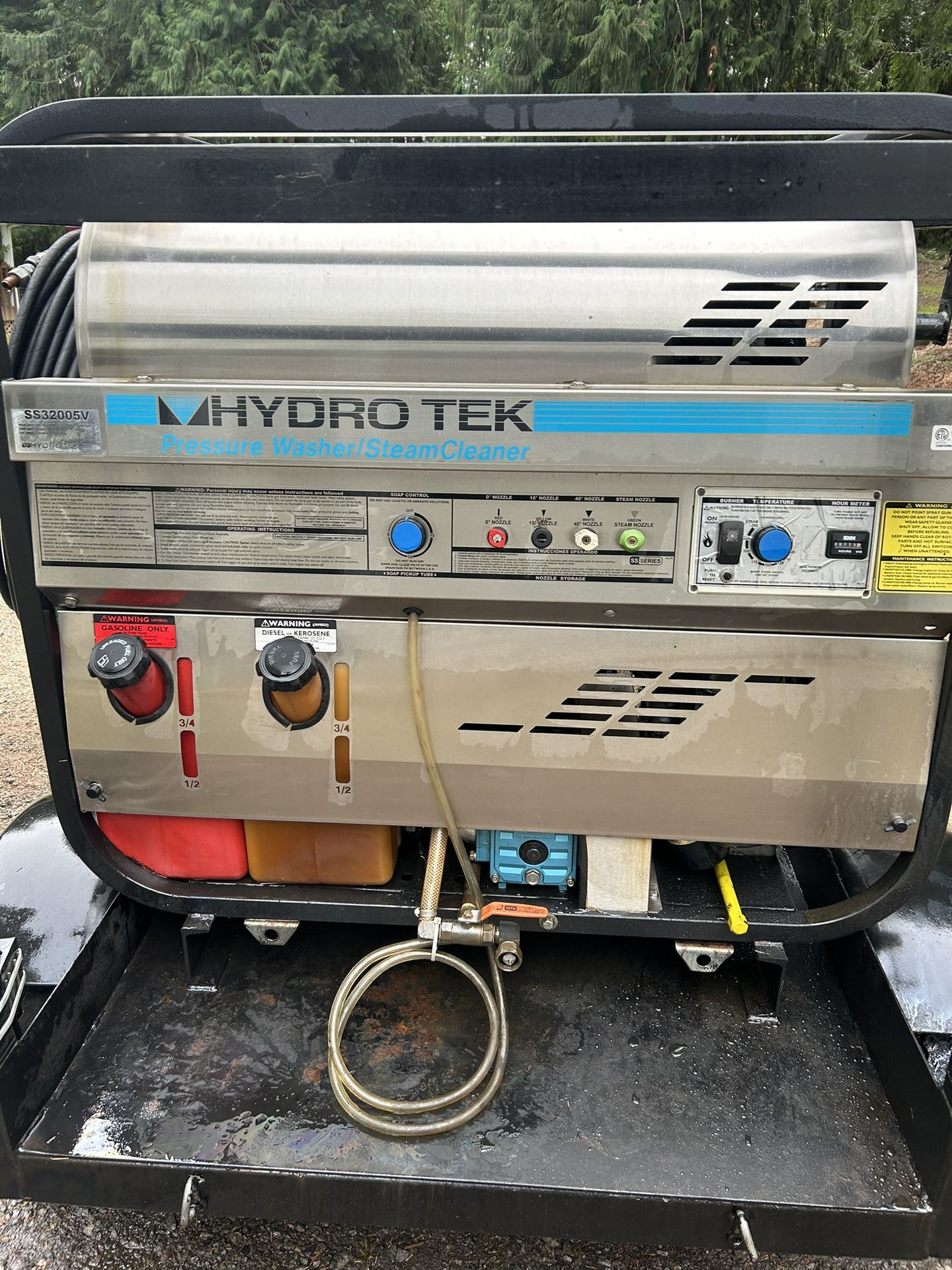 Steam Pressure Washer On Trailer