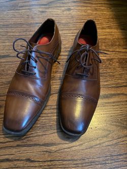 Belvedere Size 11 D Brown Cap Toe Oxford Dress Shoes - Like New, Worn 1 Season